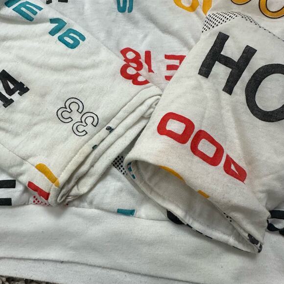 Vintage Hobie Spellout Graphic Allover Print Reversible Sweatshirt S Small - Picture 10 of 12